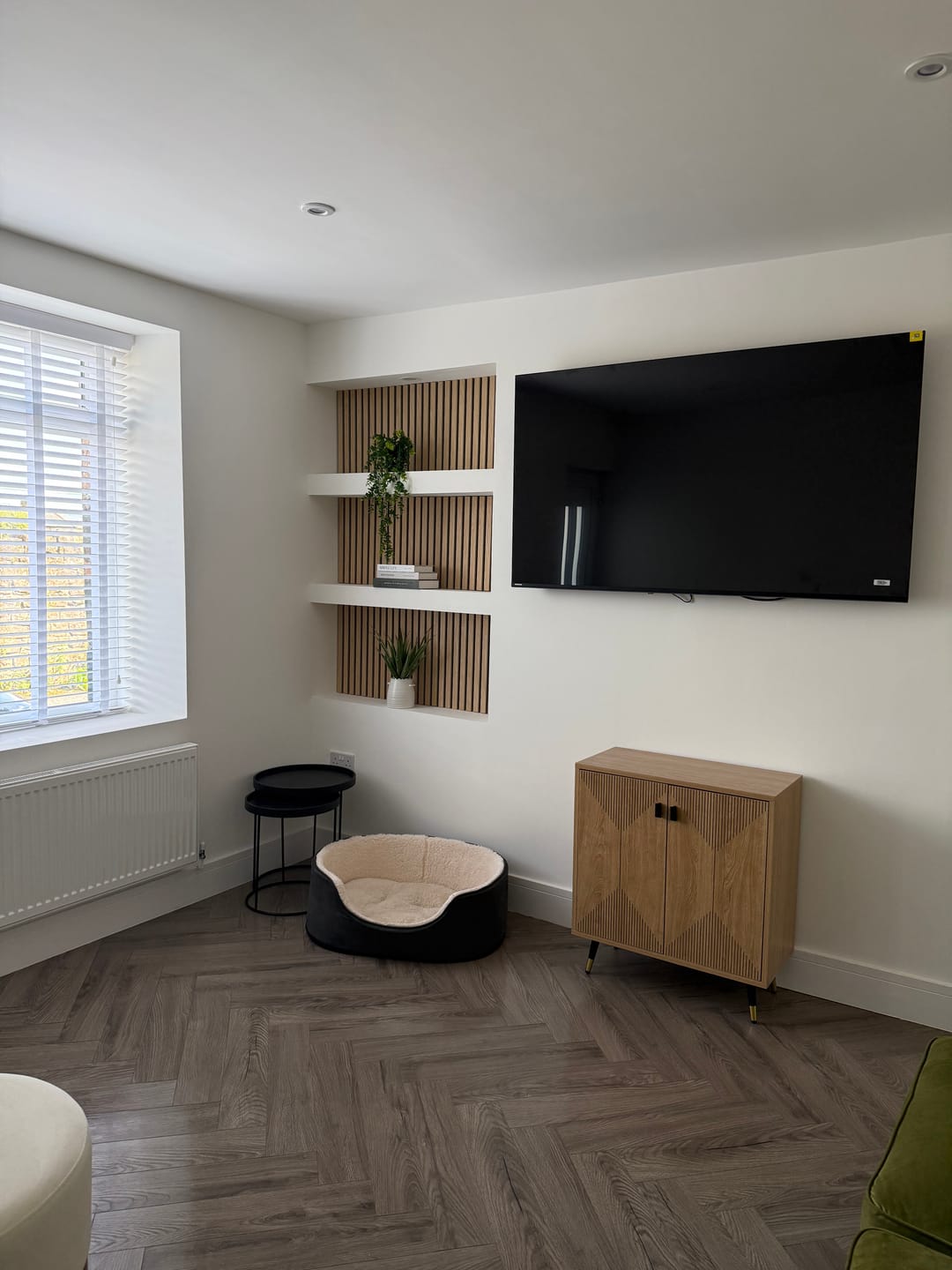 Customer photo review of White Ash Acoustic Wall Panel