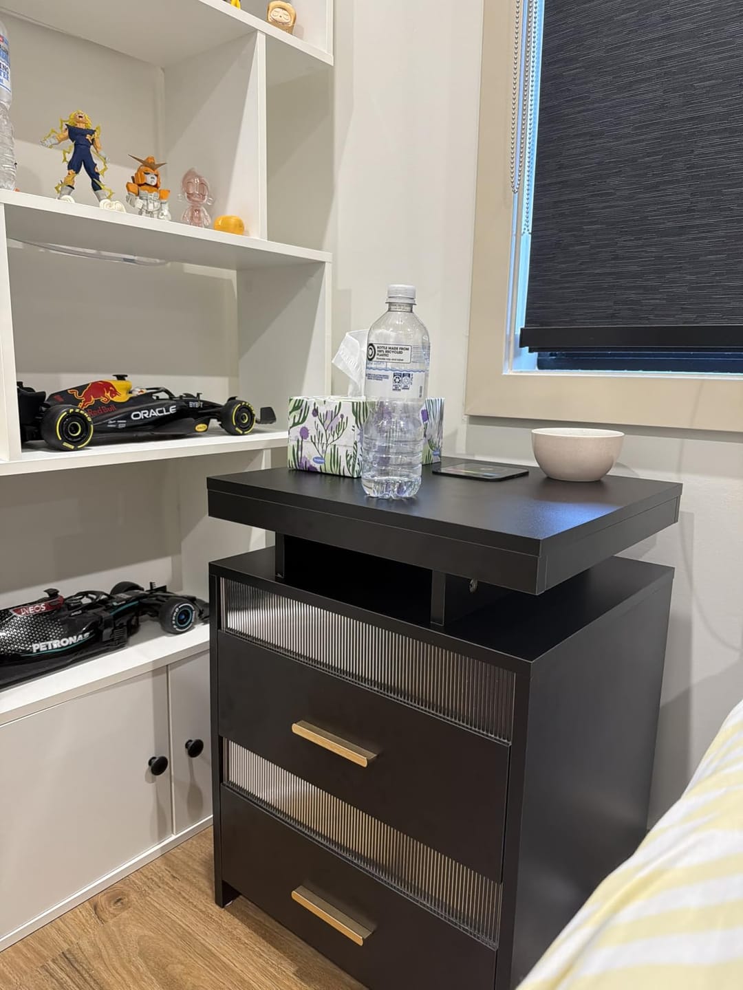 Customer photo review of Smart Bedside Table Motion Sensor Charging Modern Nightstand RGB Bedroom