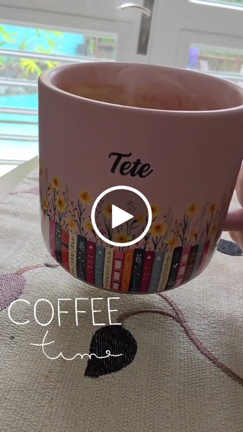 Customer video review of Custom Name & Birthflower For Book Lovers, Book Clubs - Personalized Mug