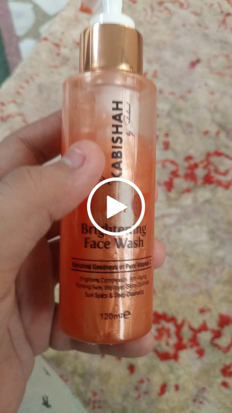 Customer video review of Vitamin C Brightening Face Wash Double Pack