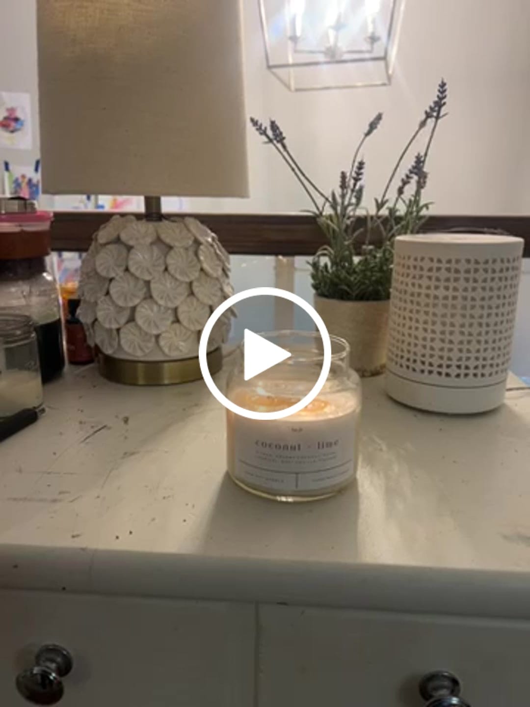 Customer video review of Coconut + Lime 22 oz Glass Candle
