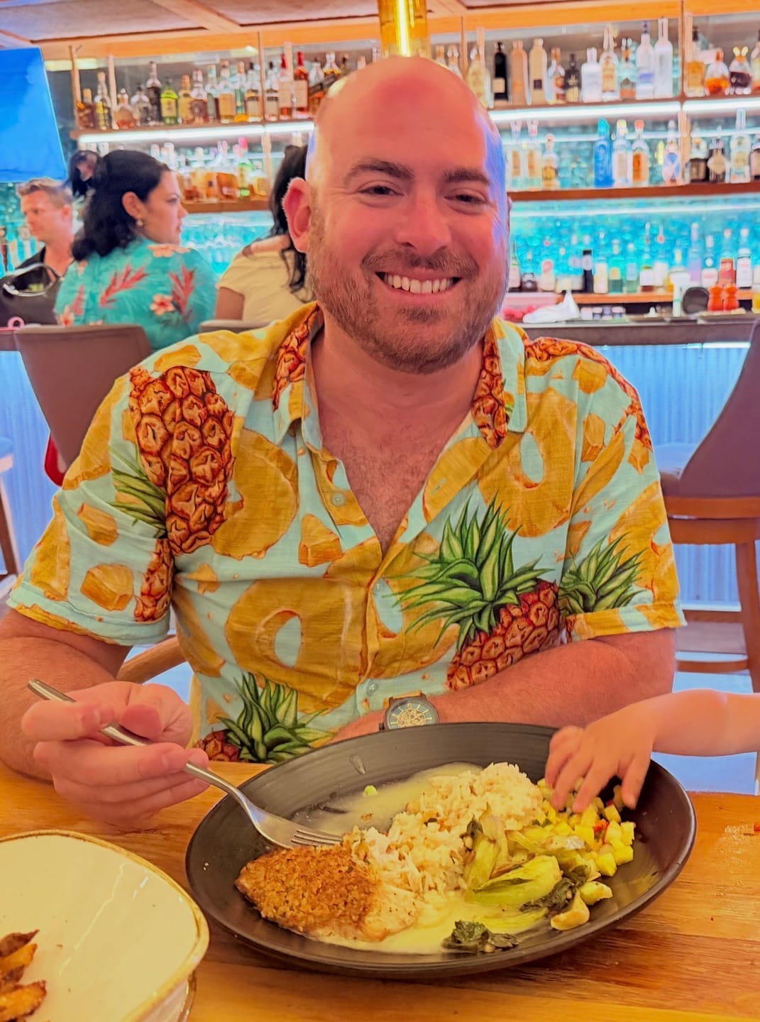 Customer photo review of Pineapple Express – Bamboo Short Sleeve Shirt