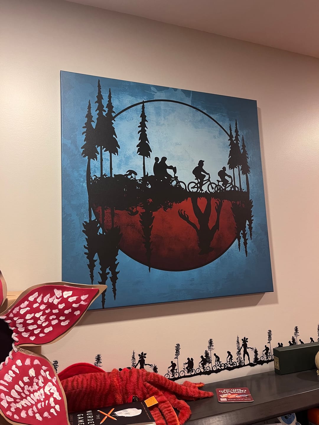 Customer photo review of Upside Down World Canvas Wall Art