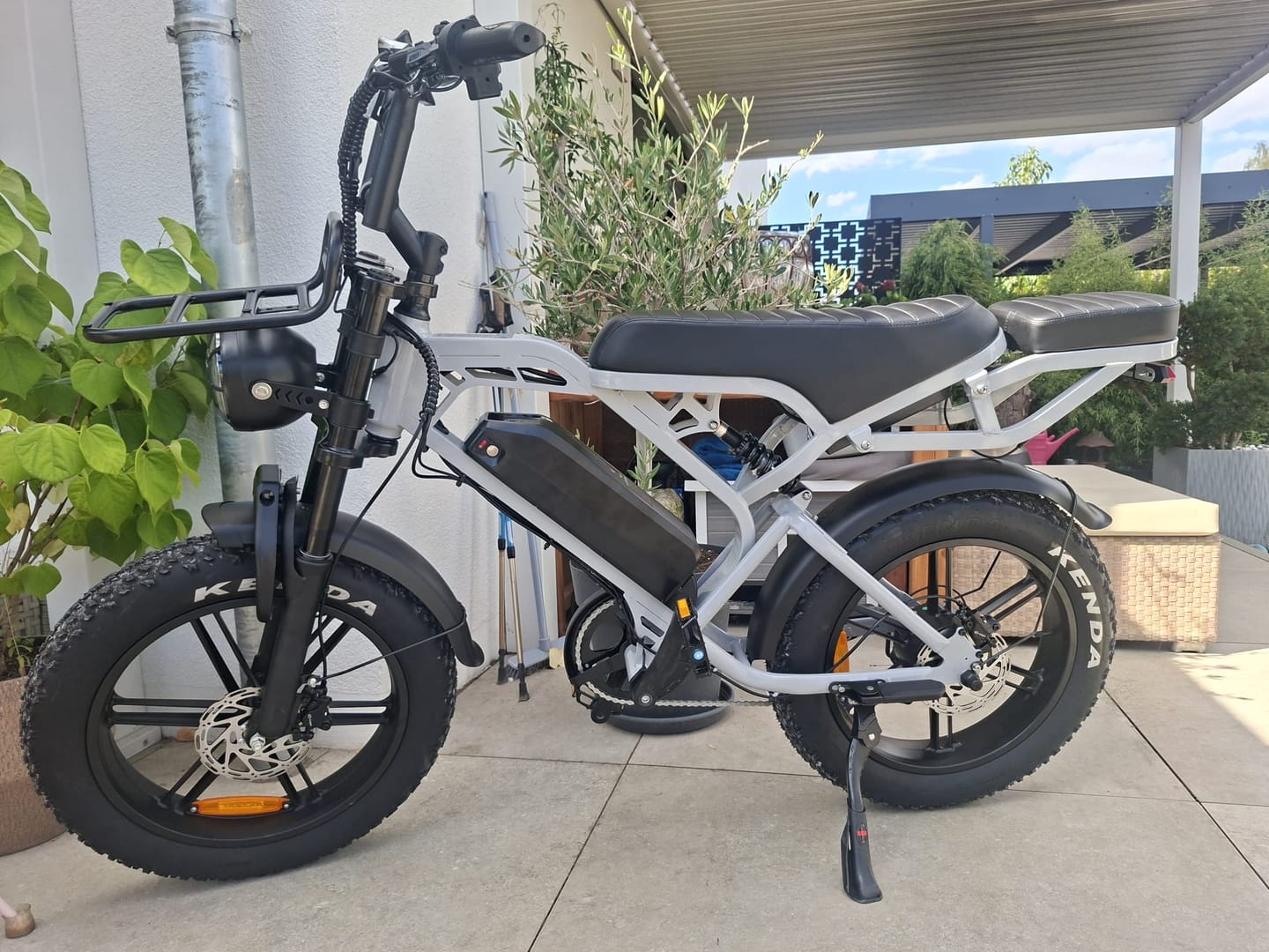 Customer photo review of QMWHEEL V20 Pro - Grijs (incl. achterzitje, voorrekje & alarm)