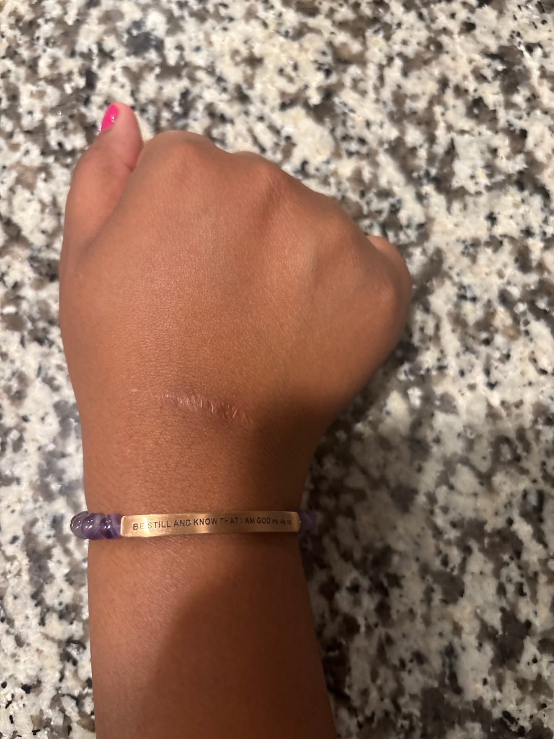 Customer photo review of BE STILL AND KNOW THAT I AM GOD PS 46:10