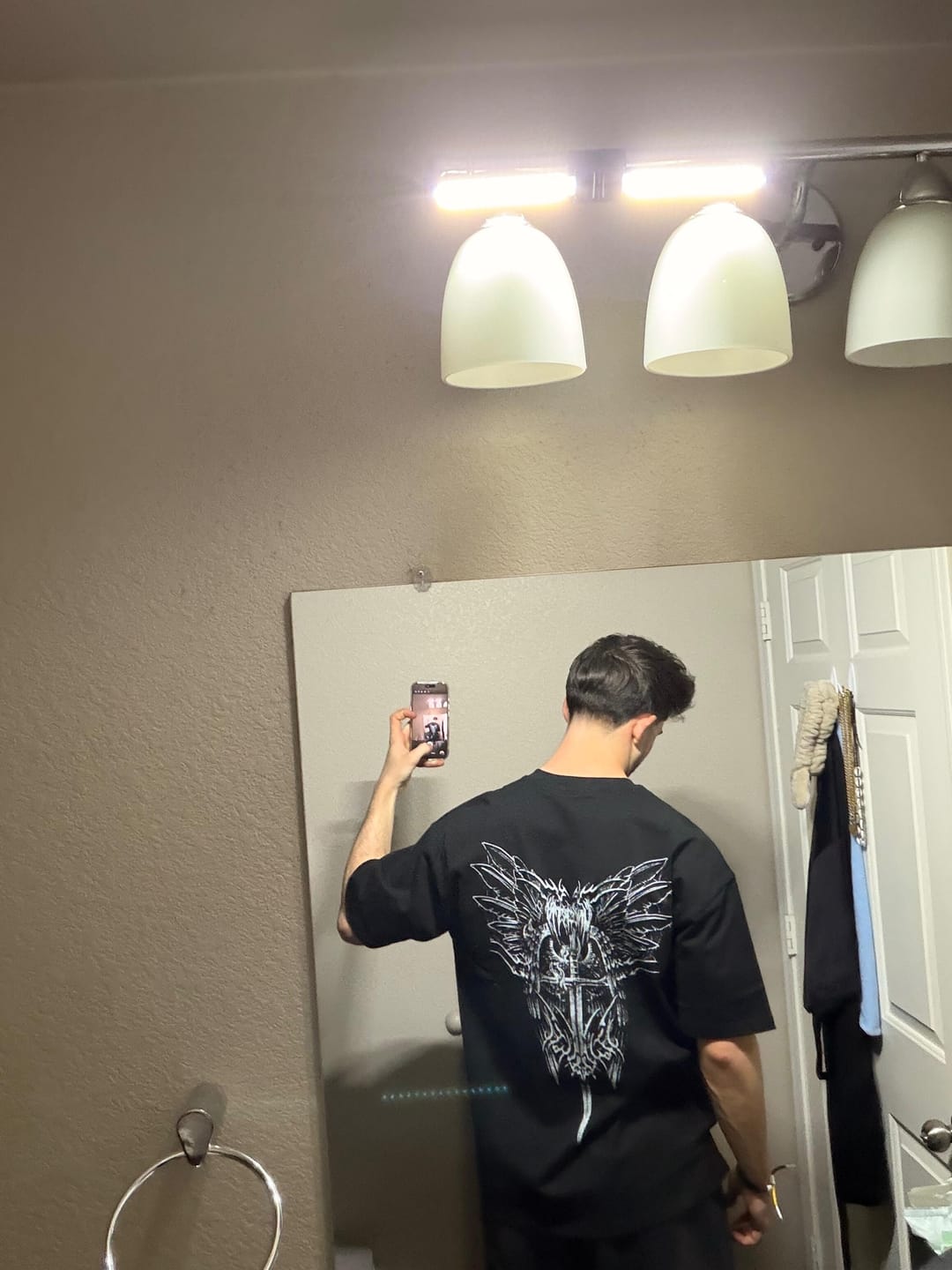 Customer photo review of UC047 Awaken Oversized Tee - Black
