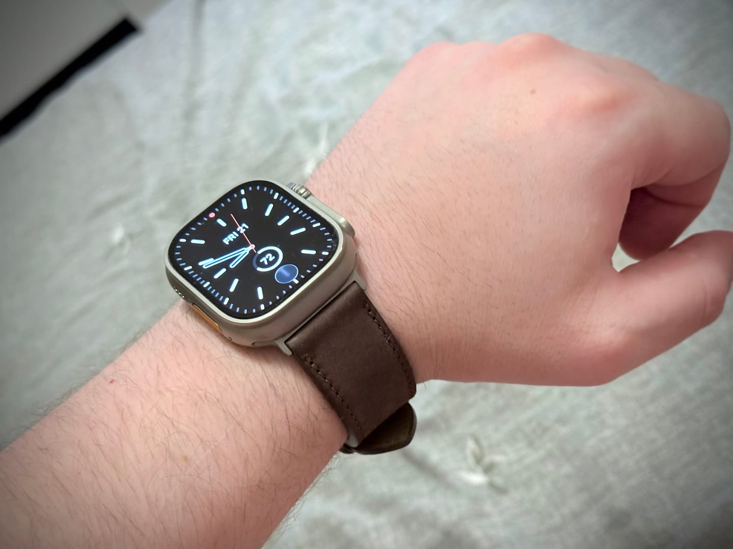 Customer photo review of Suede · Classic · Dark Brown
