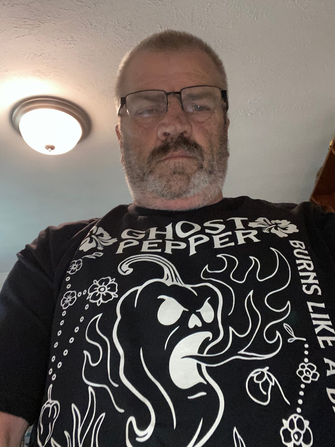 Customer photo review of Ghost Pepper Burns Like Banshee T-Shirt