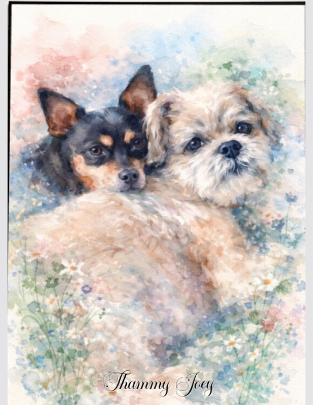 Customer photo review of Personalised Poster - Watercolour