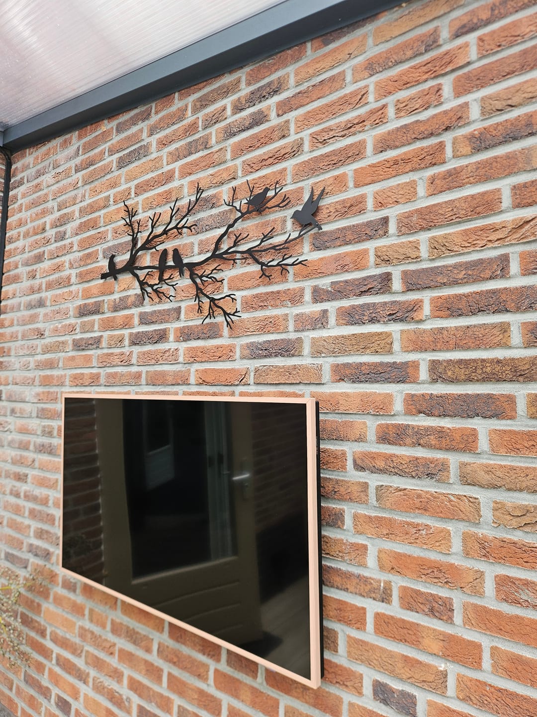 Customer photo review of Décoration murale en métal moderne - Oiseaux sur branche (V.02)