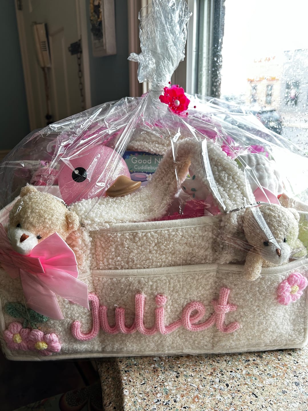 Customer photo review of K&C - Personalized Baby Storage Basket