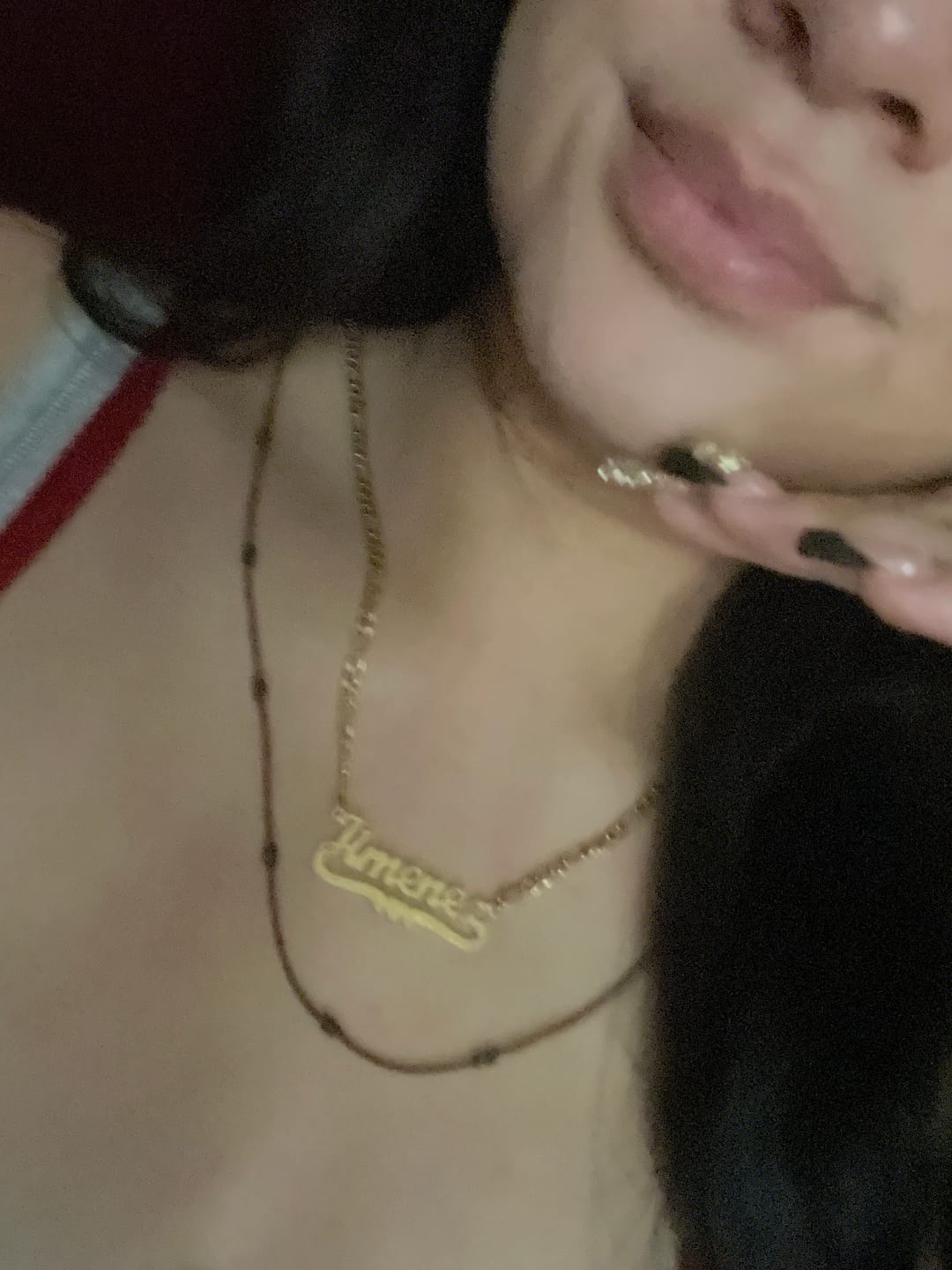 Customer photo review of Diamond Cut Heart Name Necklace
