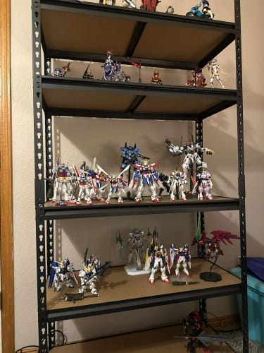 Customer photo review of Garage Shelving - Heavy-Duty Adjustable Storage Shelves