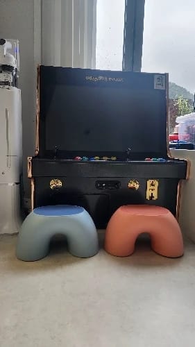 Customer photo review of Kids Step Stool - Rainbow Safety Footstool