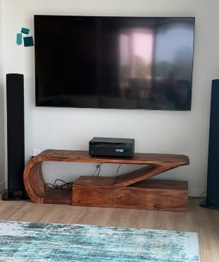 Customer photo review of Minimalist TV Console For Living Room