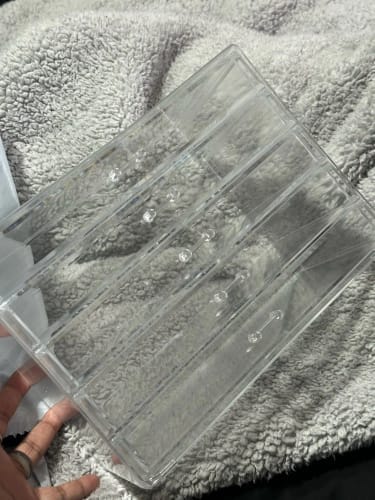 Customer photo review of Acrylic Desk Organizer – Clear Drawer Storage for Office