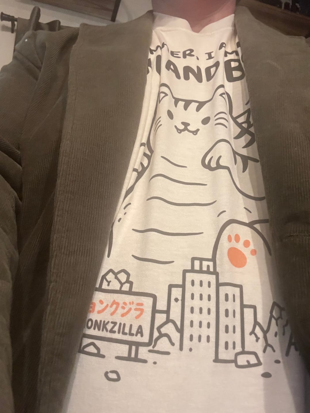 Customer photo review of Chonkzilla T-Shirt