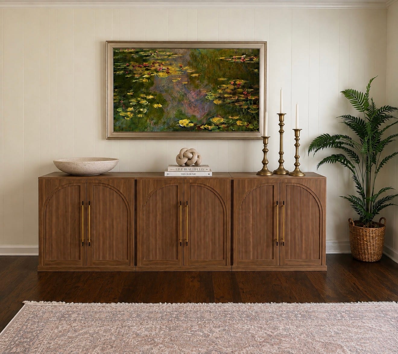 Customer photo review of Jagger Modular Wood Arc-Door Sideboards (3-Piece)