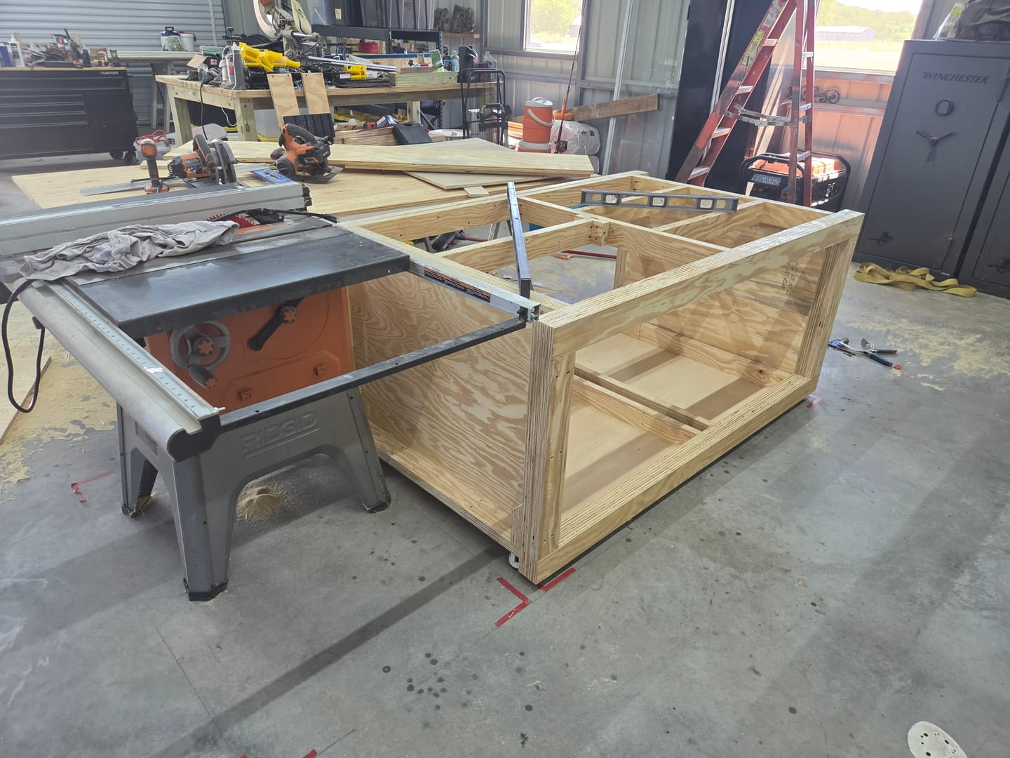 Customer photo review of The Versatile Garage Shop Workbench - Digital Download