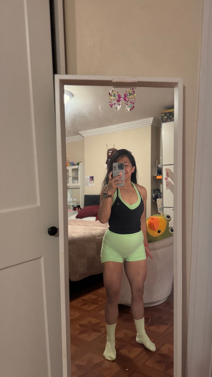 Customer photo review of W1161 Buttersoft Scrunch Band Shorts
