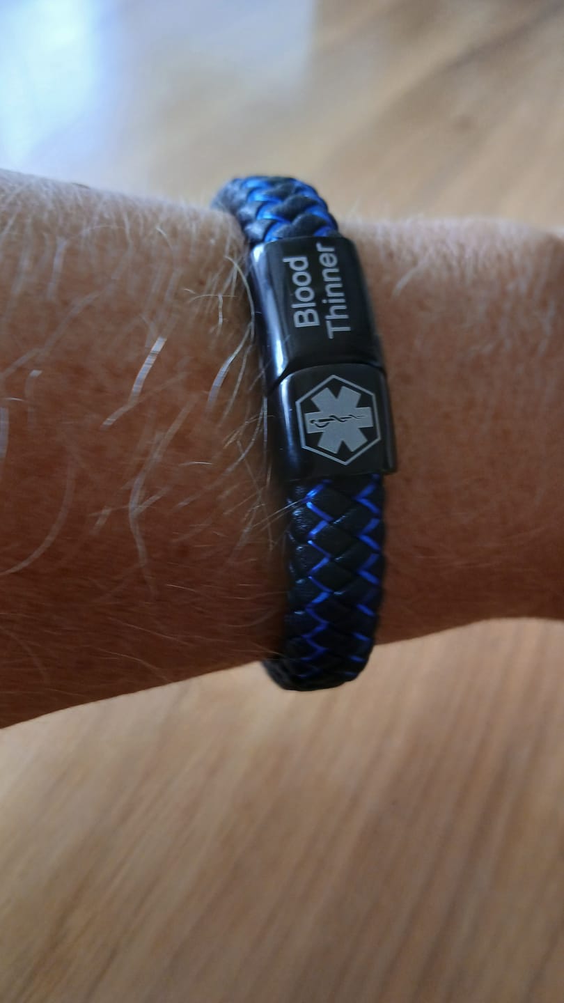 Customer photo review of Medizinisches Notfallarmband