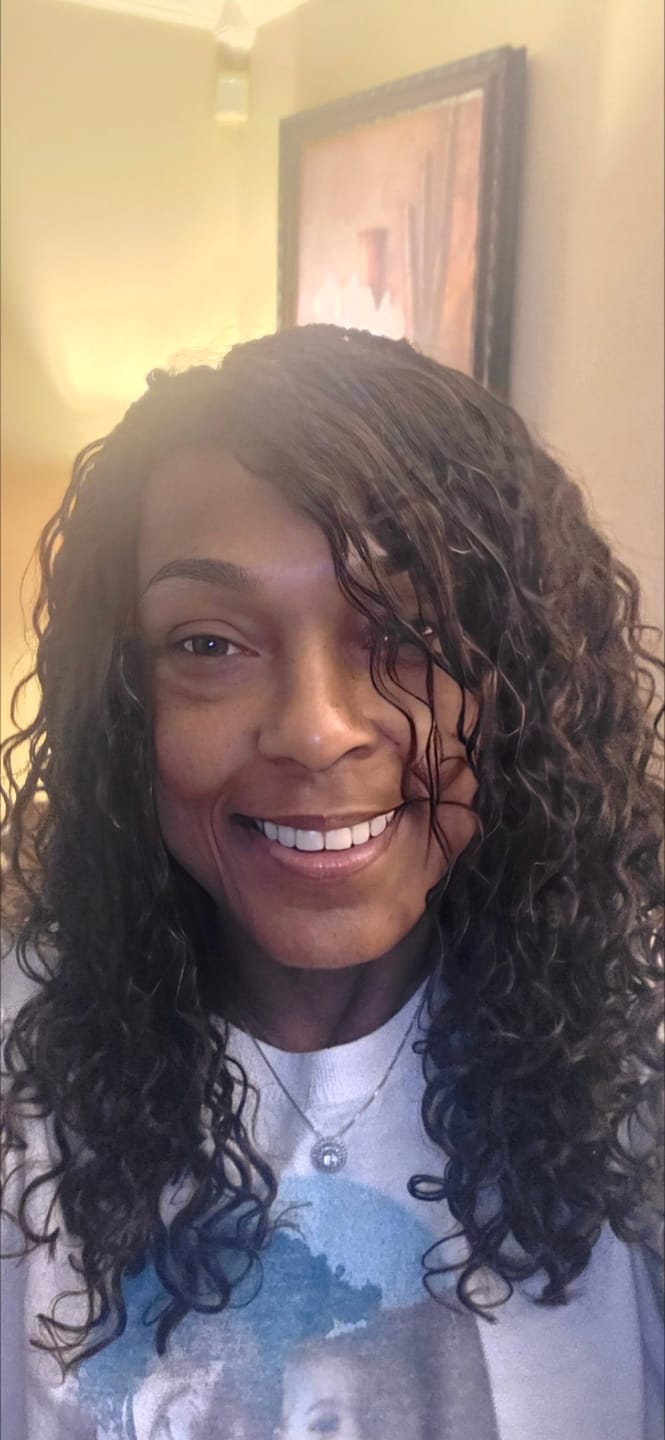 Customer photo review of 14" Swiss HD Full Lace Boho Box Braided Wig With Drawstring Cap
