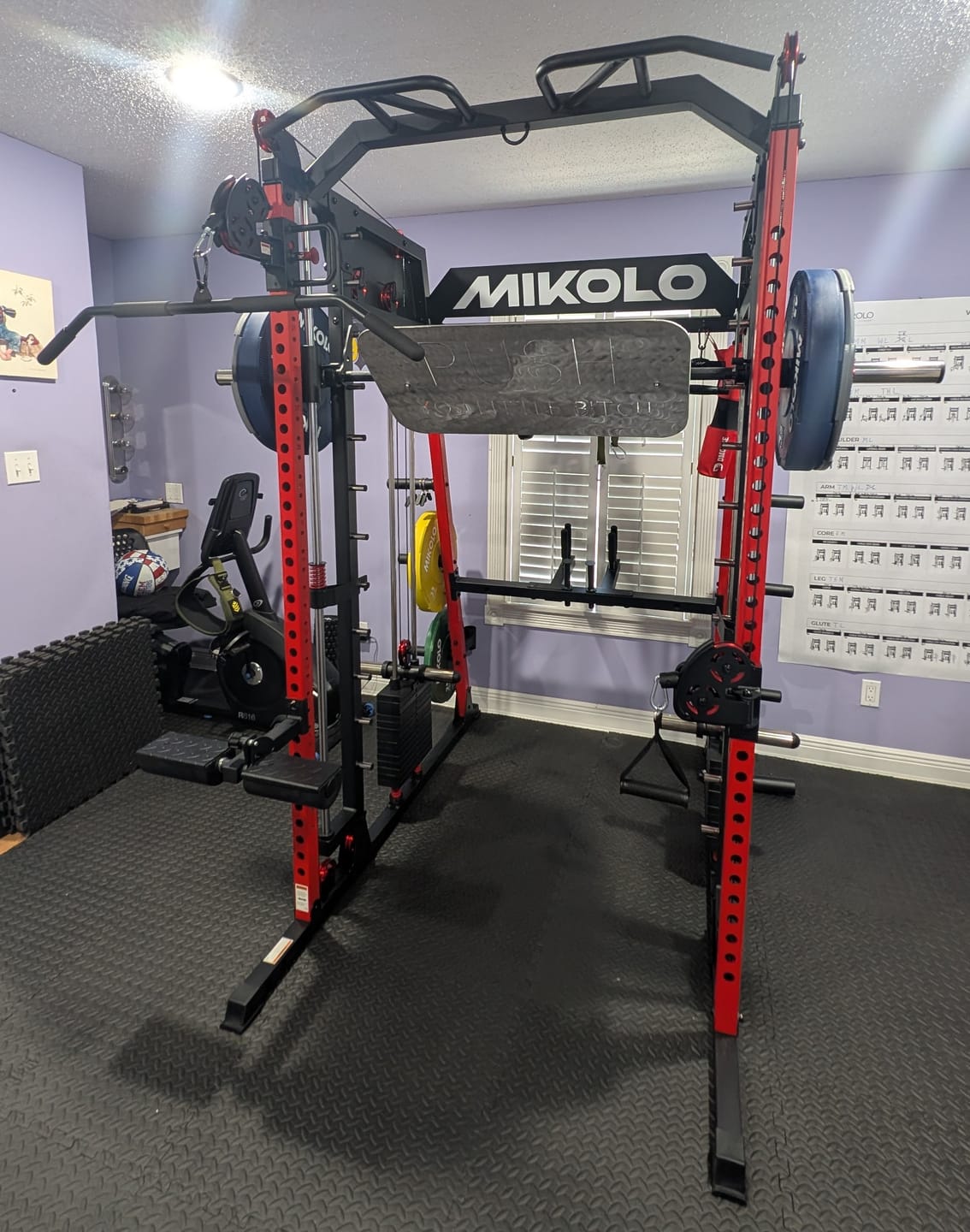 Customer photo review of M4-2.0 Elite All-In-One Workout Smith Gym Machine with Dual Weight Stacks (UPGRADED)