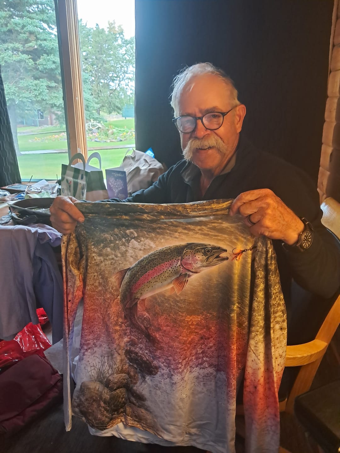 Customer photo review of Performance Fishing Long Sleeve - Clearwater Rainbow Trout - TBT82