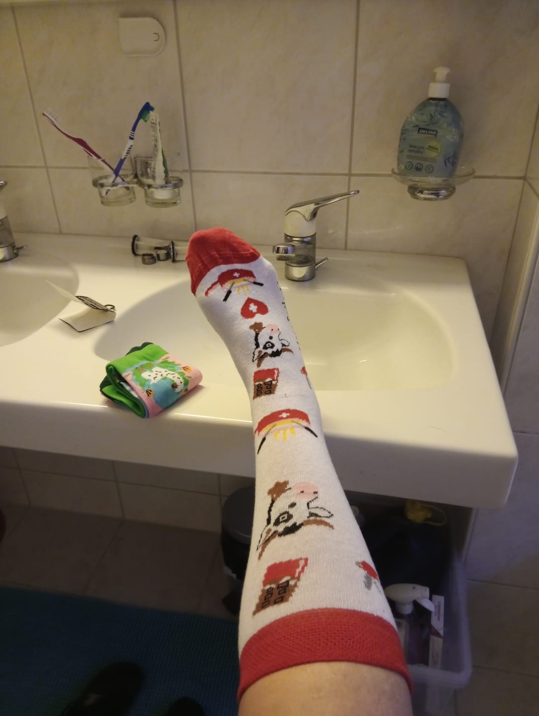 Customer photo review of Schweizer Motivsocken