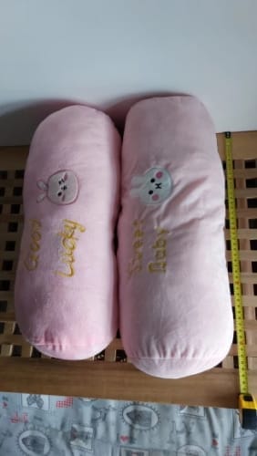 Customer photo review of Long Bolster Pillow – Rectangular Pregnancy Support Cushion for Side Sleepers