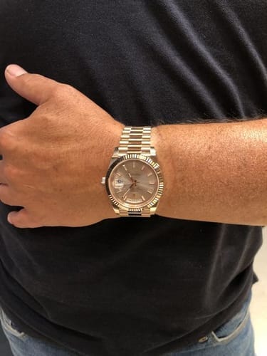Customer photo review of Day-Date Automatic Watch Fluted Bezel Design