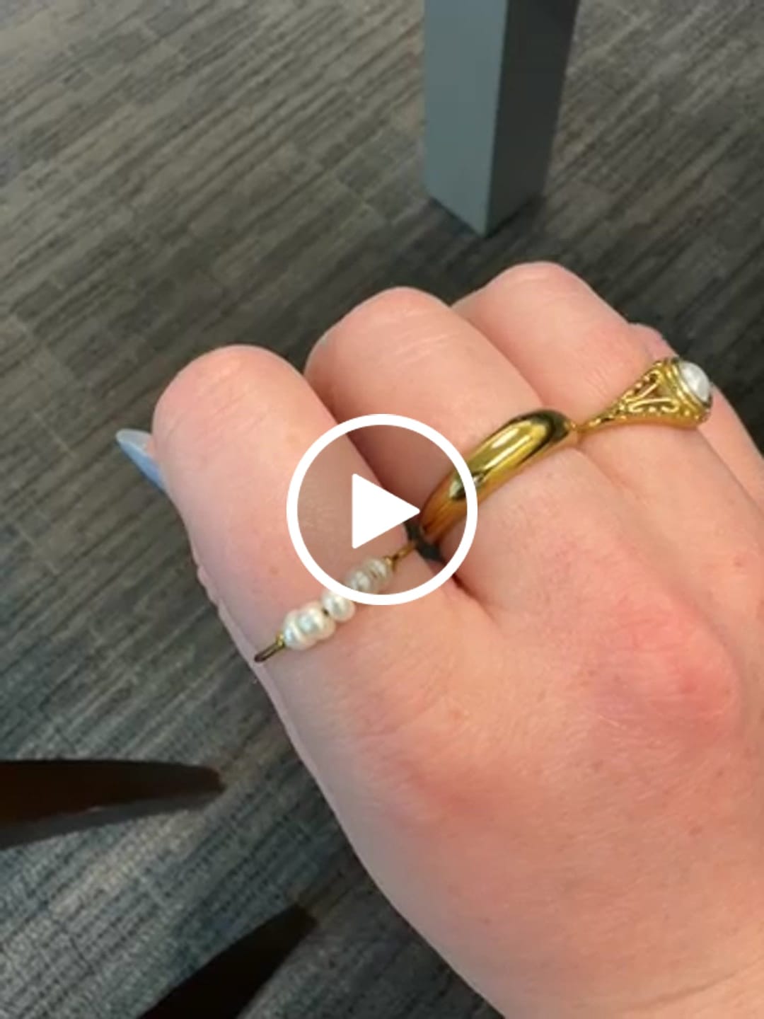 Customer video review of Ariel Mini Pearl Ring (Bundle)