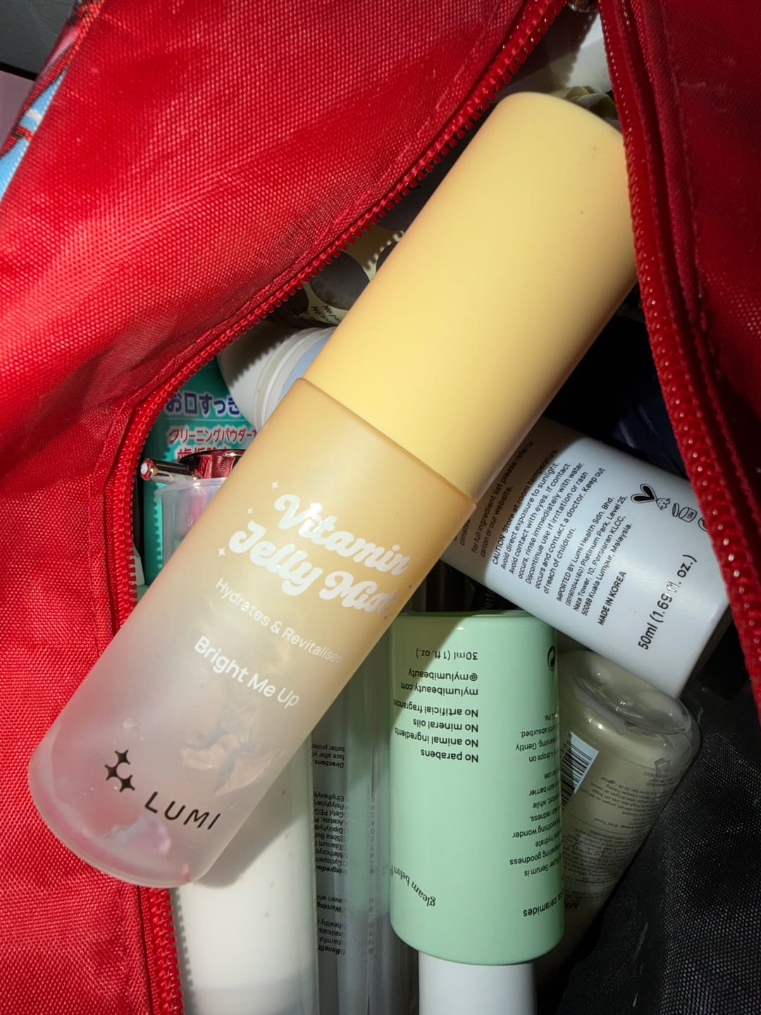 Customer photo review of Bright Me Up Vitamin Jelly Mist