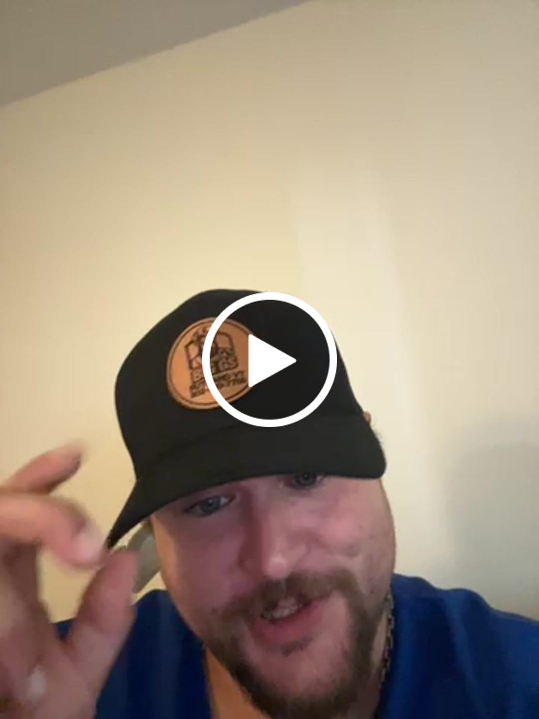 Customer video review of Premium Custom Leather Patch Hats (Wholesale)