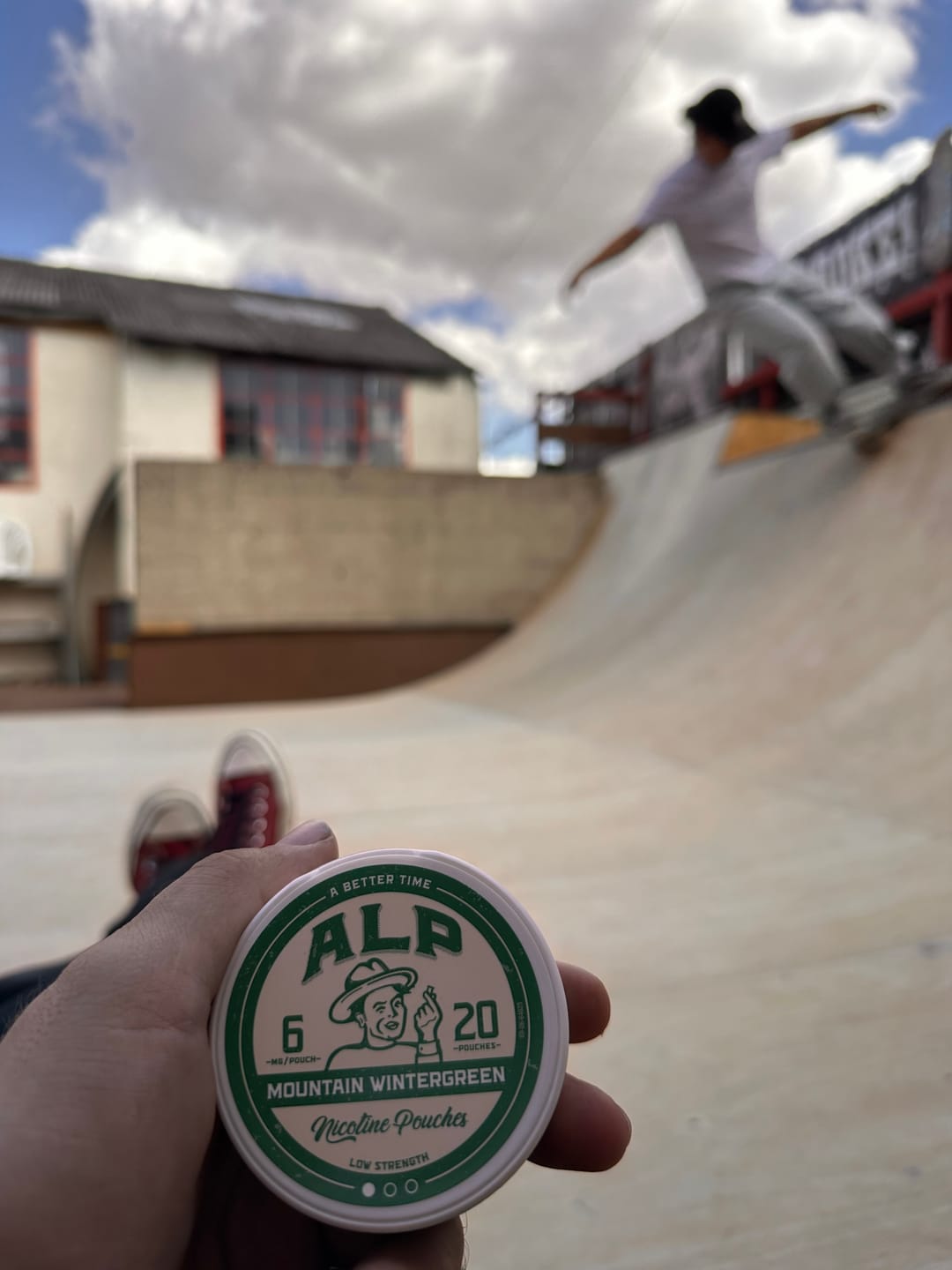 Customer photo review of Mountain Wintergreen Nicotine Pouches