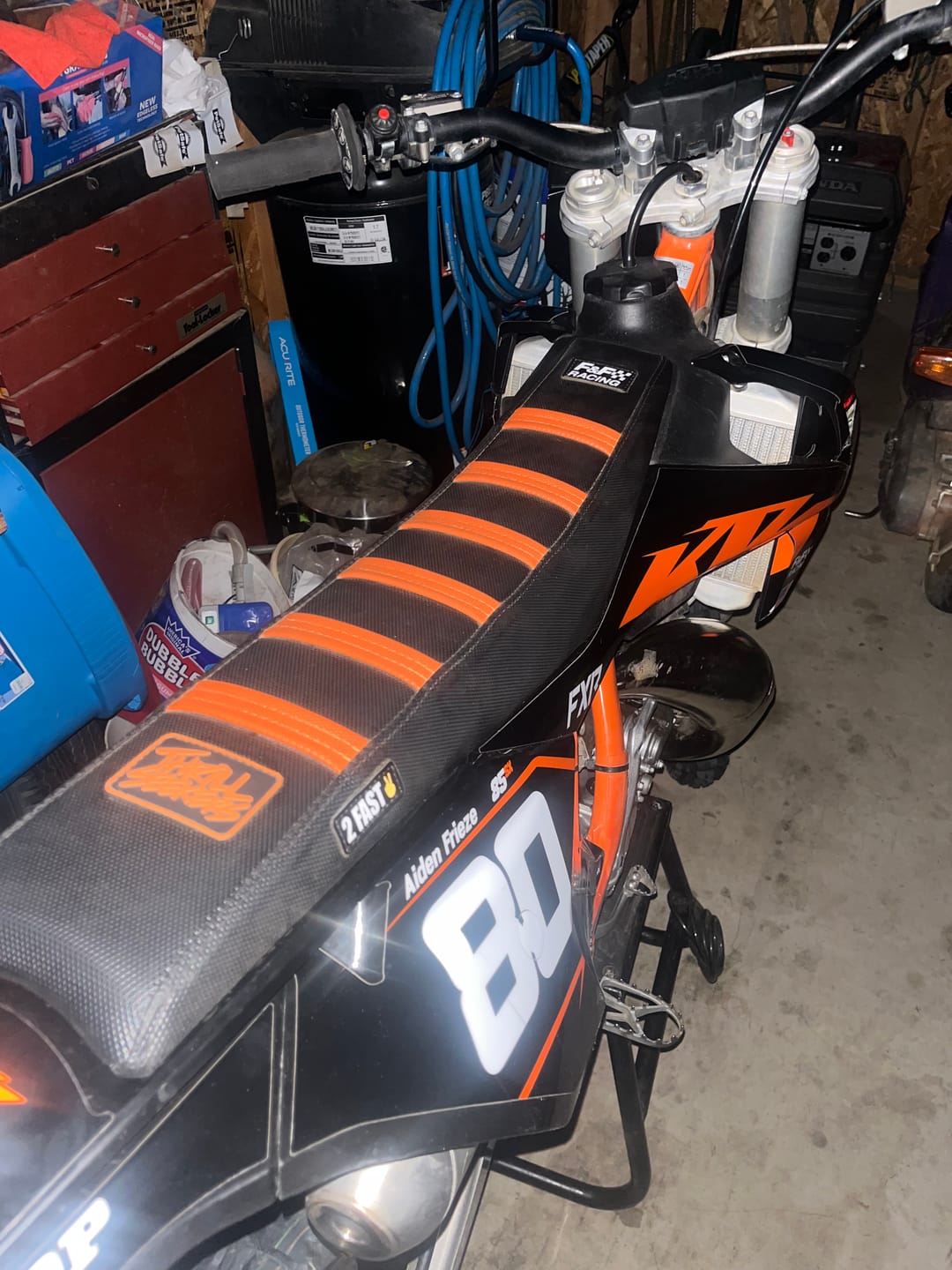 Customer photo review of Custom Seat Cover: 2024 KTM 85 SX
