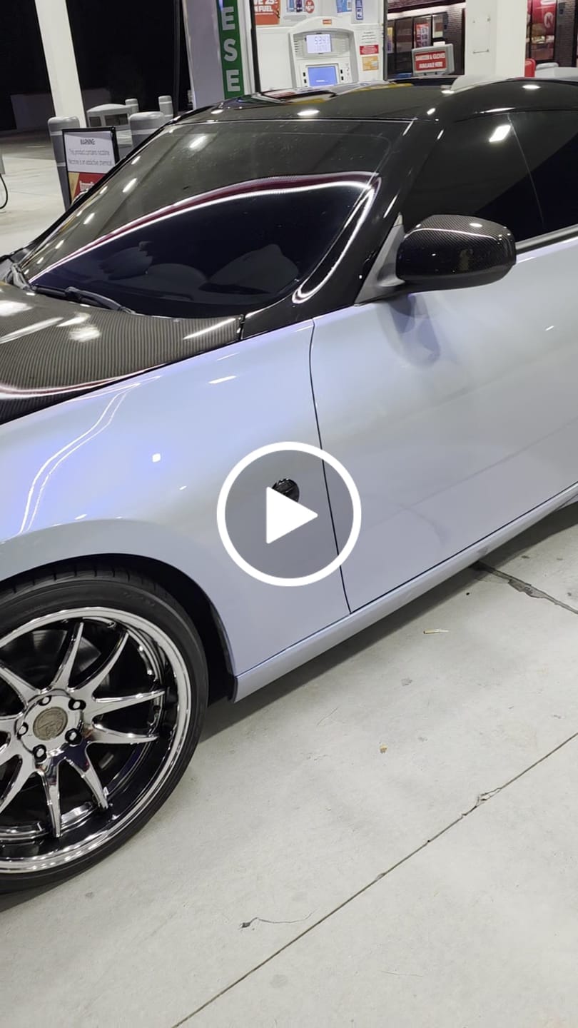 Customer video review of Candy Metallic Dark Gray Blue Vinyl Wrap