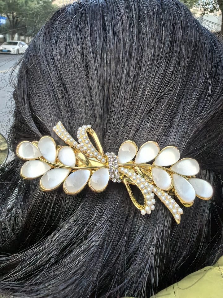 Customer photo review of Laurel Bow Barrette