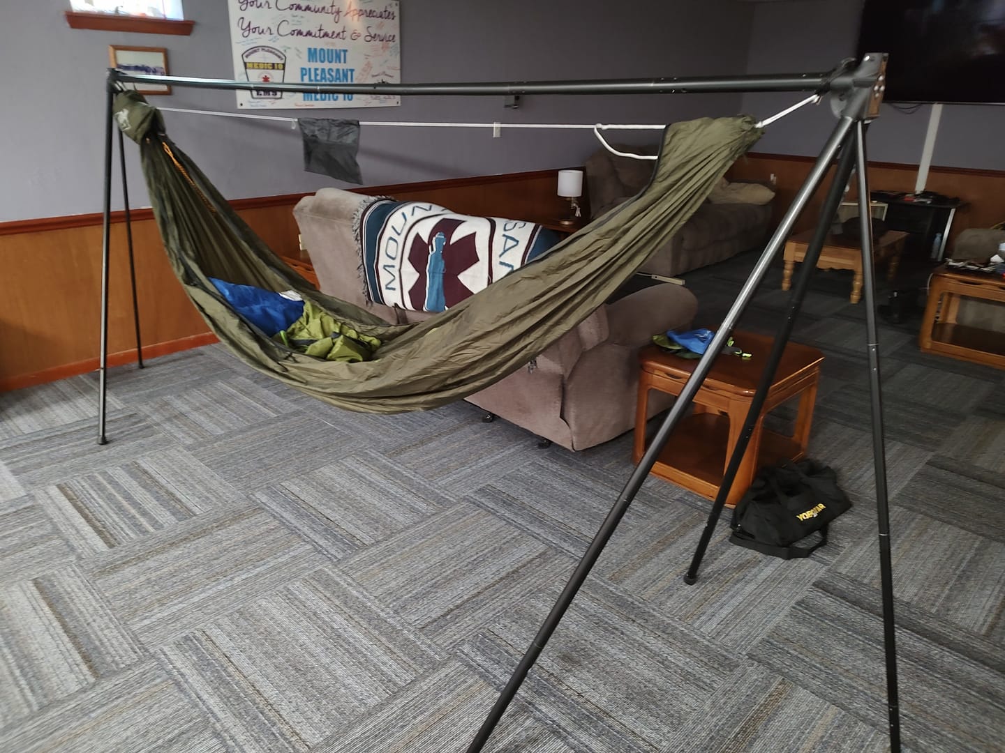Customer photo review of Turtlebug Camper Hammock Stand (No Tarp Kit) | Imperfect Collection ❤️‍🩹