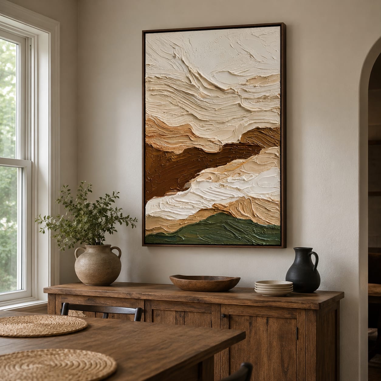 Customer photo review of Canyon Drift-Textured Landscape Painting