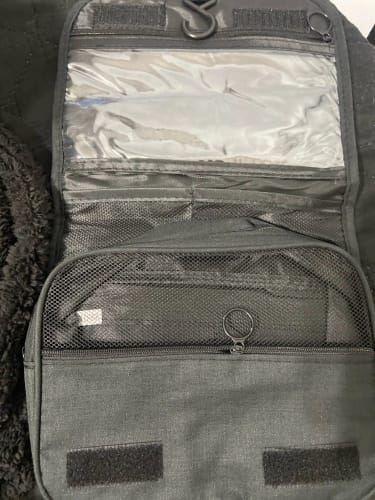 Customer photo review of Men's Toiletry Bag – Waterproof Hanging Travel Wash Pouch