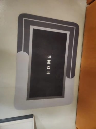 Customer photo review of Diatomite Bath Mat - Quick-Dry Anti-Slip Foot Mat