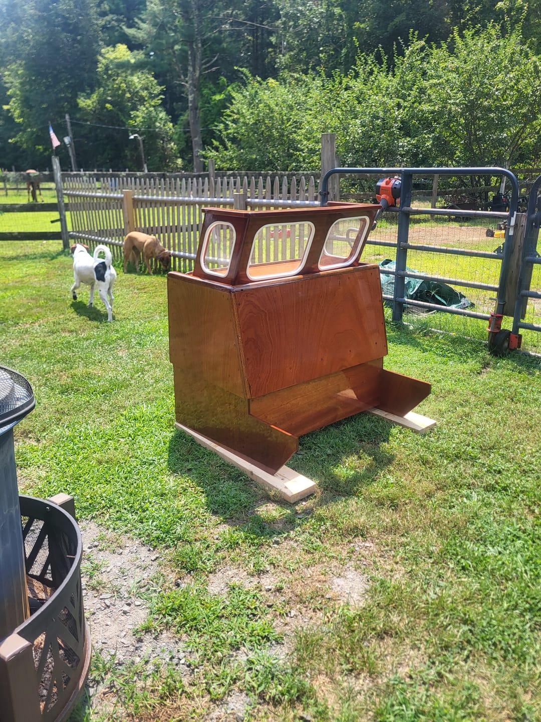 Customer photo review of *Windshield Only* For Eastport, Nauset Mahogany Center Console