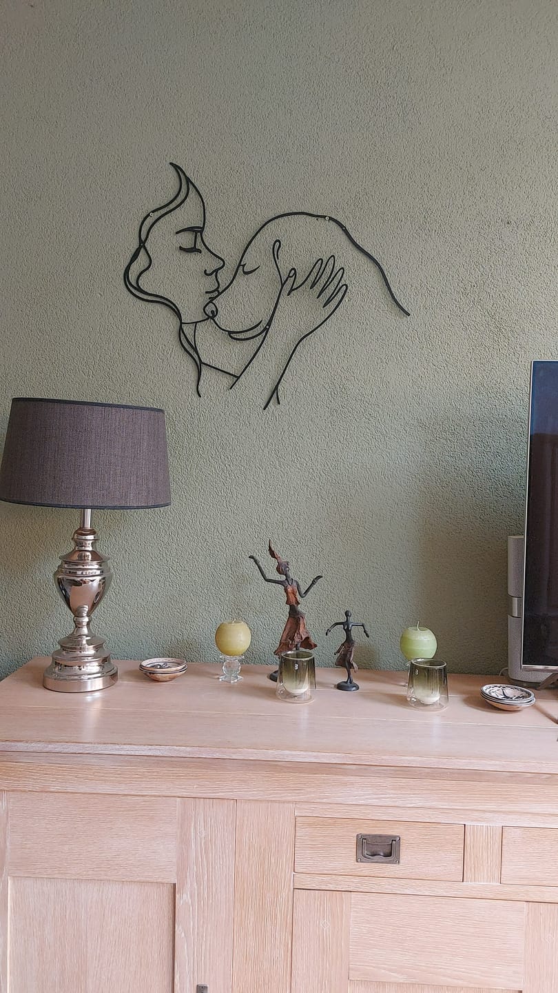 Customer photo review of Décoration Murale Métal - Amoureux des chiens (V.03)