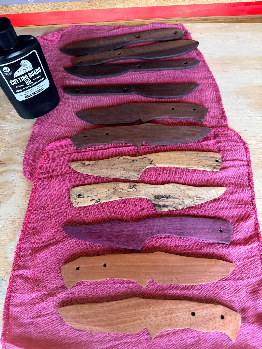 Customer photo review of Peruvian Walnut (Nogal) Thin Stock Lumber Board - Exotic Dark Wood Blank for CNC, Laser Engraving, Inlays, and DIY Woodworking