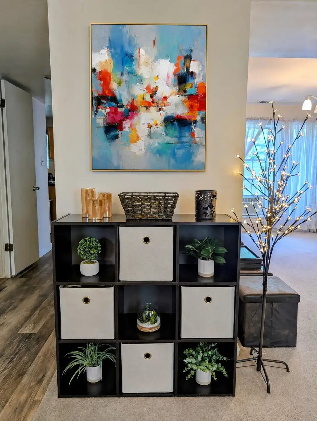 Customer photo review of Dynamic City Shapes Abstract Wall Art