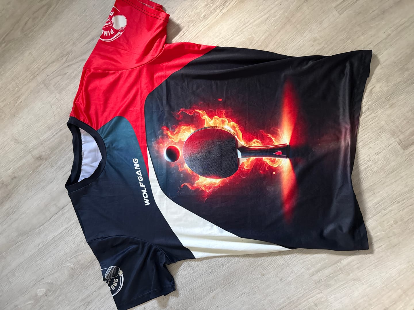 Customer photo review of Unisex Shirt, Custom Name Ping Pong T-Shirt, Ping Pong Club Clothing, Gifts for Ping Pong Players