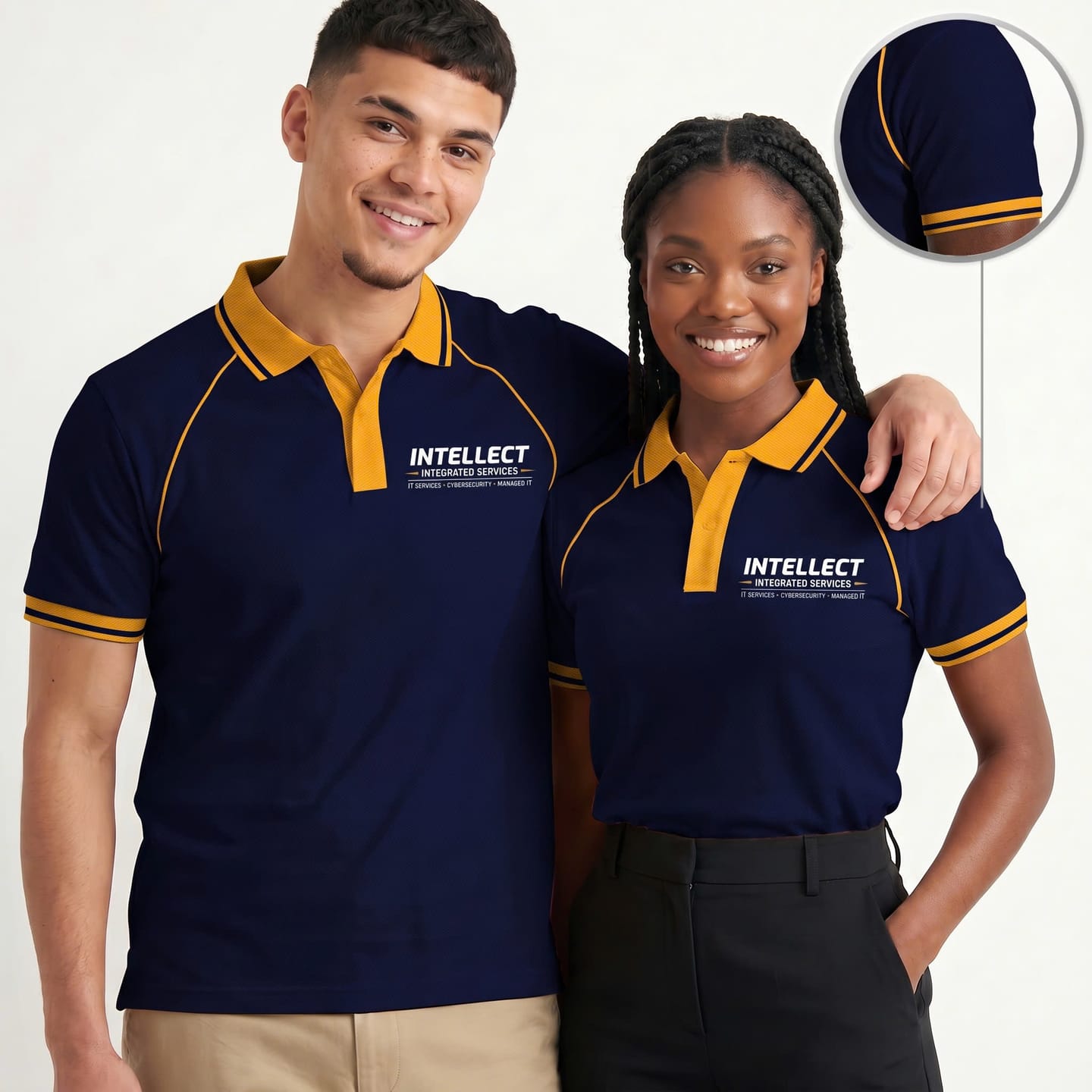 Customer photo review of Moisture Wicking Polo Uniform Piping Detail - Fortera Apparel