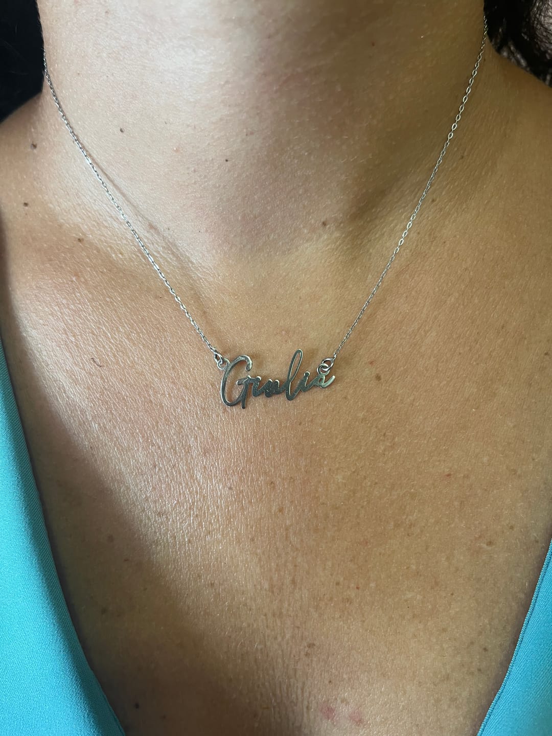 Customer photo review of Collana Nome Firma
