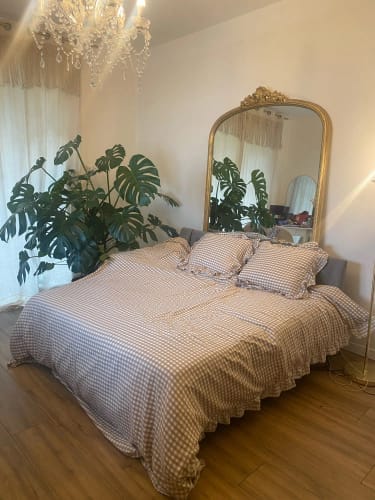 Customer photo review of Black Plaid Duvet Cover – 3 Piece Sheet Set for All Season